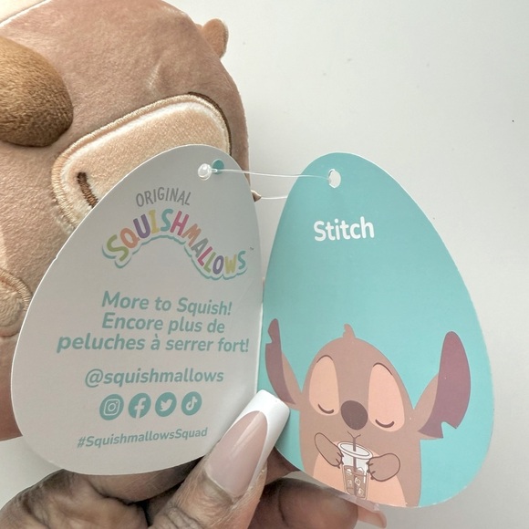 Disney Squishmallows Stitch Caramel Coffee Plush - Picture 9 of 9